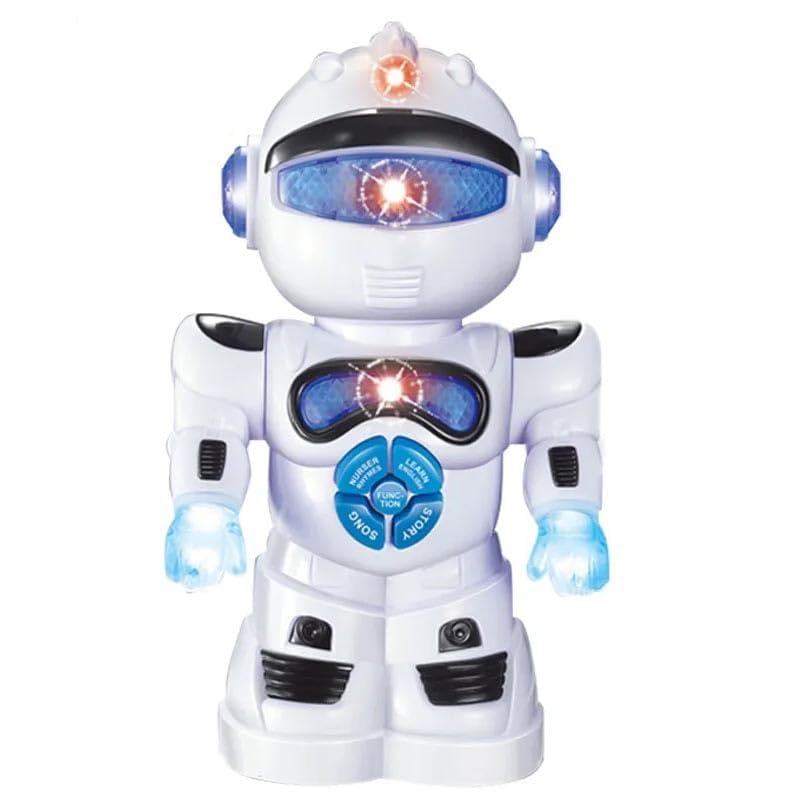 Braintastic Intelligent Smart Learning Robot, 360 Degree Dancing Toy, 3D Lights & Music with Functions Like English Learning, Storytelling, Nursery Rhymes etc for 3+yrs Kids