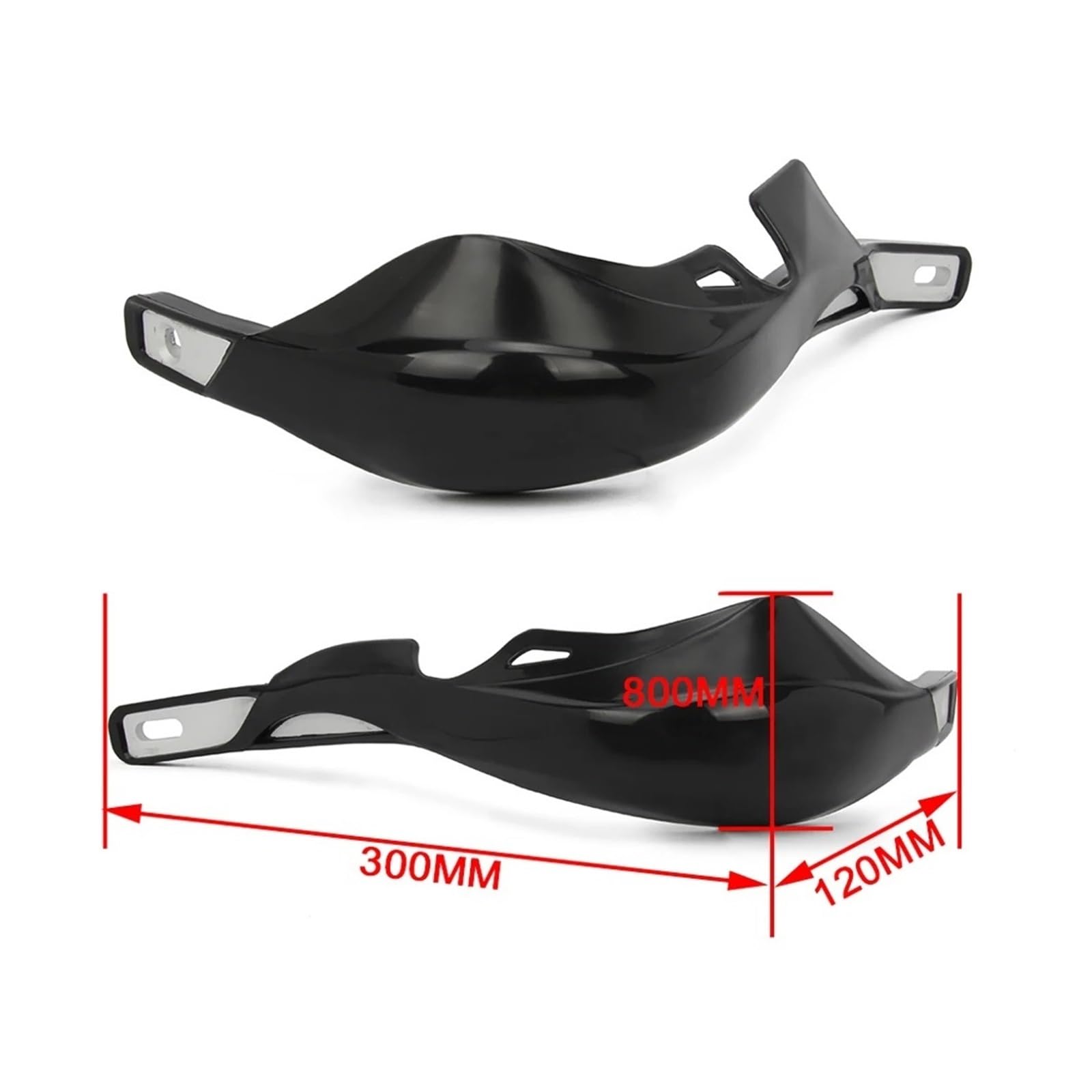 Protección del Manillar para Motocicleta Protectores Manos para para Honda para KTM para Kawasaki para Yamaha y para Suzuki Protector de Manos(Negro)