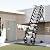 12FT Attic Ladder Pull Down System, 12-Step 660LBS Al-Mg Alloy Collapsible Ladder Pull Down Attic Ladder, Wall-Mounted Folding Stairs for Attic Retractable Attic Stairs with Armrests (M02-New)