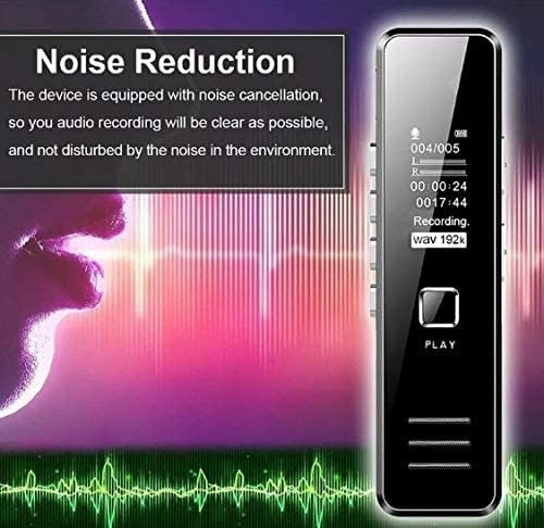 MAYUMI 32GB Digital Voice Recorder Dictaphone Phone Voice Record for Meetings Professional Audio Recorder MP 3 Player TF Card Dictaphone Record Microphone Sound Recording Device. 2