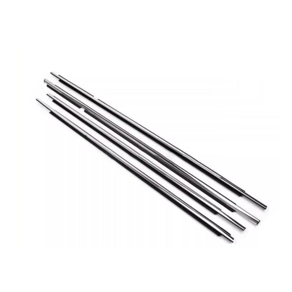 Sealing Strip 4PCS for Toyota for Land Cruiser LC200 J200 2008-2021 Car Outer Windows Rubber Weatherstrip Sealing Strip(Chrome)