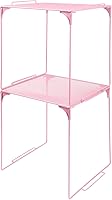 Vista 18 de Estante organizador de casillero apilable extra para casillero escolar, organizador de armario de almacenamiento, accesorios adecuados para la Gris