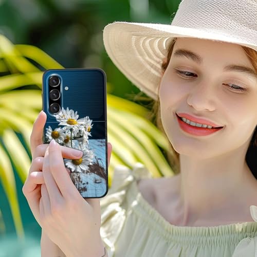 EFGWSDER for Galaxy S25 Case,Shock-Absorption Flexible TPU Rubber Protective Cell Phone Cover for Samsung Galaxy S25 6.2 inch 2025,Daisy Flower - image 7