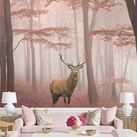 Wall Mural Wild Animals Removable Self-Adhesive Wallpaper Wall Decoration for Bedroom Living Room - 66x96 inches