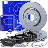 LIEFERUMFANG - 2x ATE Bremsscheibe Vorderachse belüftet; 1x (4 Stück) ATE Bremsbeläge mit VWK Vorderachse; 1x Anti-Quietsch-Paste gegen Bremsenquietschen (nicht auf die Reibfläche des Bremsbelages oder der Bremsscheibe aufbringen!)