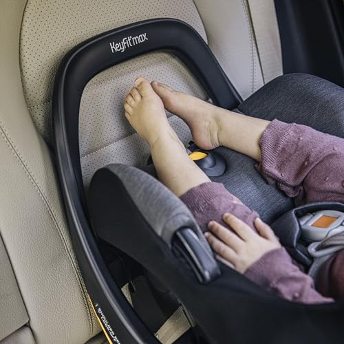 Chicco KeyFit® Max ClearTex® Infant Car Seat and Base, Rear-Facing Seat for Infants 4-30 lbs., Infant Head and Body Support, Compatible with Chicco Strollers, Baby Travel Gear | Legend/Black
