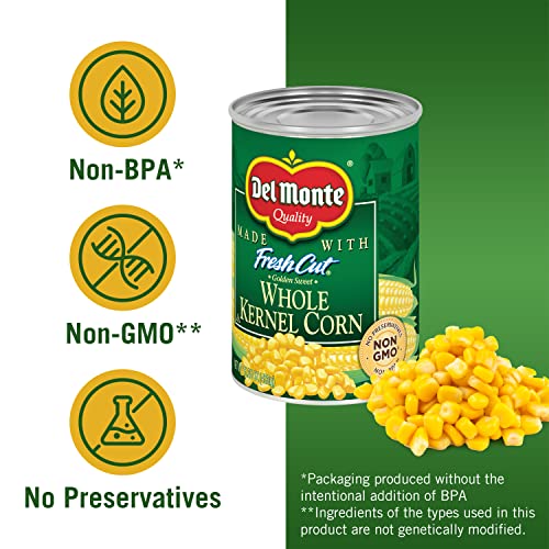 Del Monte Canned Whole Golden Sweet Kernel Corn, 15.25 Ounce (Pack Of 4) #TOP4