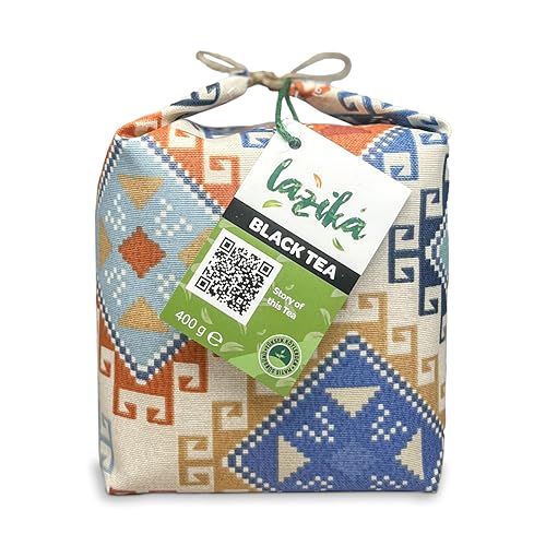Image of Lazika Black Tea, Loose Leaf Tea, 14.1 Oz, English Breakfast Tea, Tea Gift for Tea Lovers with Gift Pack