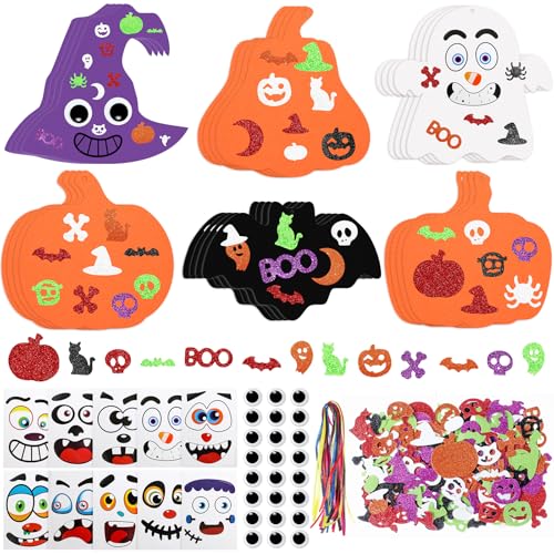 GOMANCHE 290 Pcs Halloween Crafts for Kids - Bulk Halloween Foam...