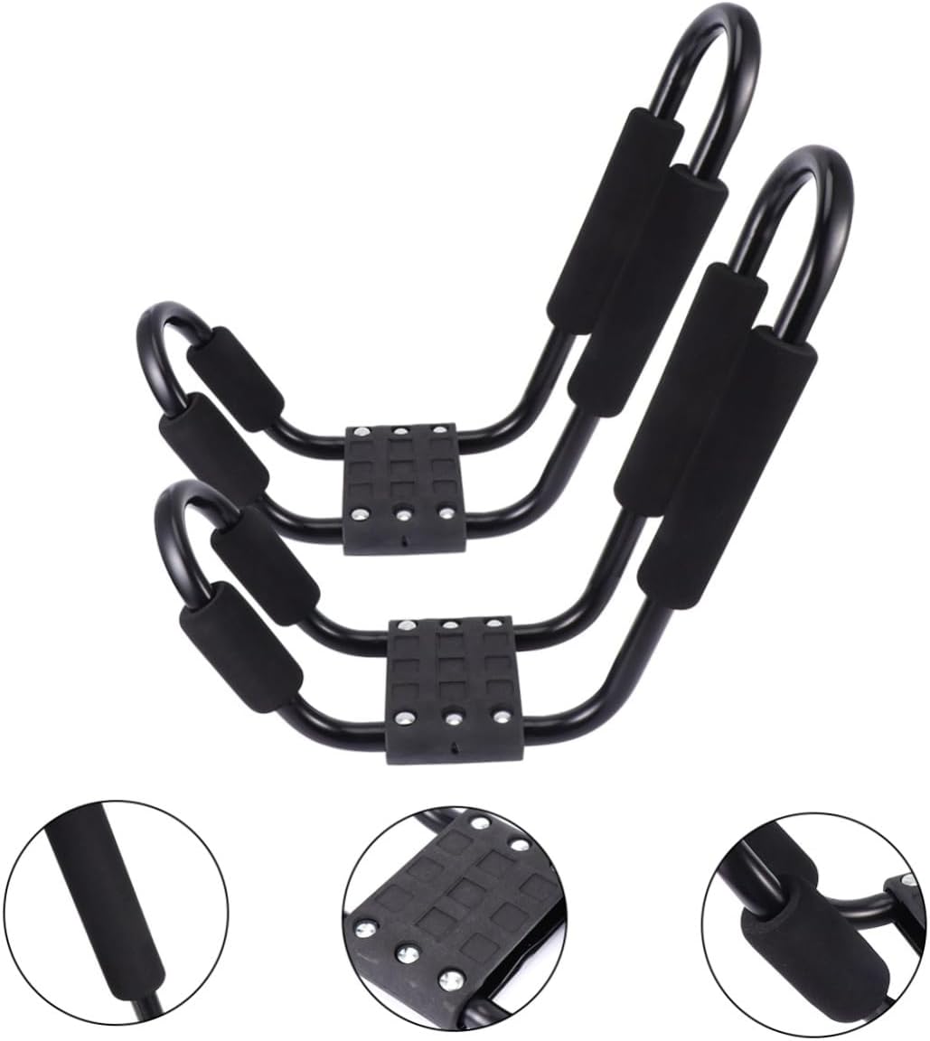 Milisten Detachable Kayak Roof Rack and Canoe Luggage Rack 2pcs Set Heavy Duty Car Storage Frame for SUV and Truck Rooftop Outdoor Recreation