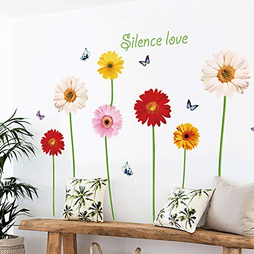 Upriver Spring Window Clings, Window Stickers Decals Decoration, Adhesive Free Sunflowers Decorations Window Stickers, Window Stickers Decals for Party and Window Decoration