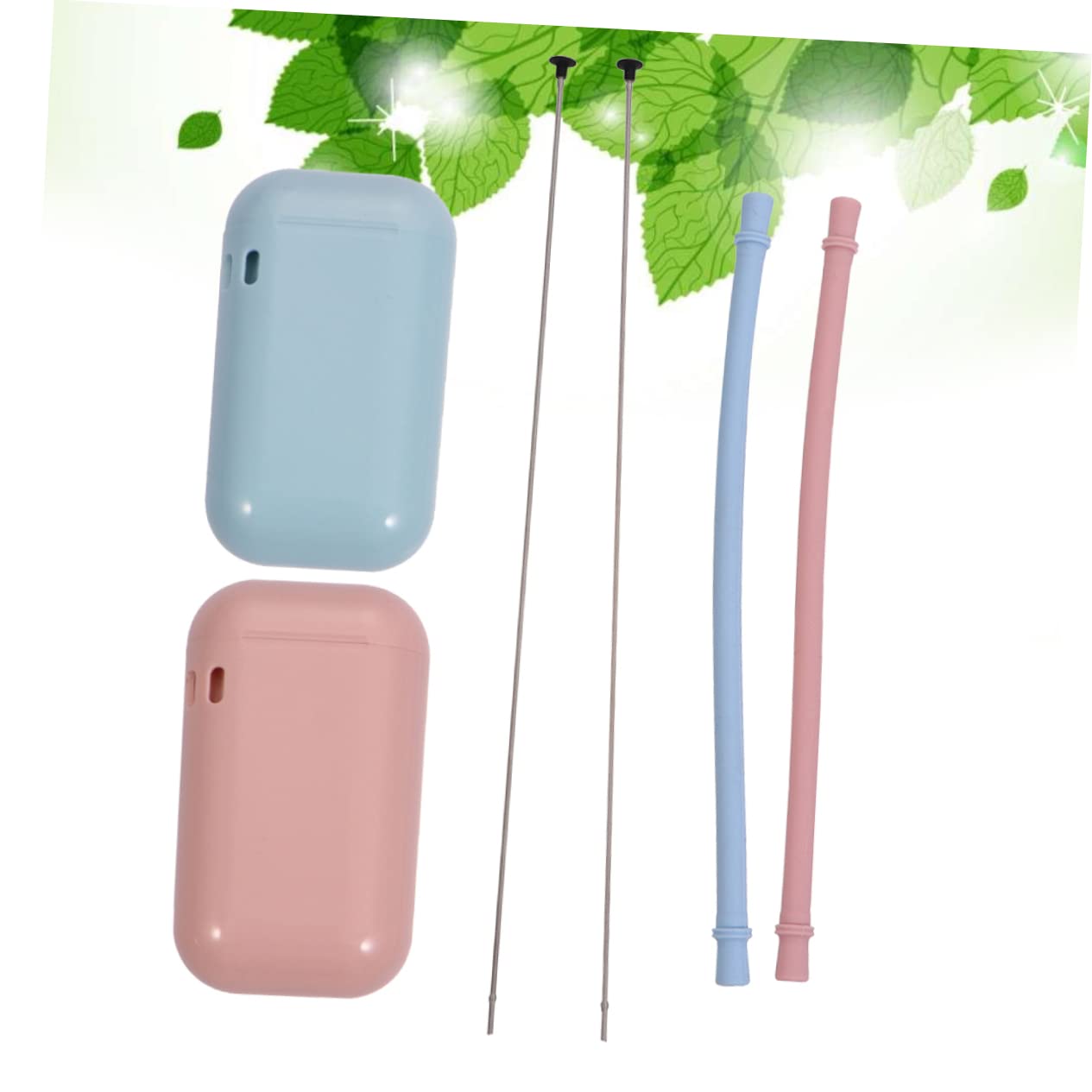 Alipis 6 Pz Cannuccia Cannucce Riutilizzabili Portatili Cannucce Inossidabili Che Bevono Riutilizzabili Con Astuccio Portatili Paglia Di Bottiglie D'acqua