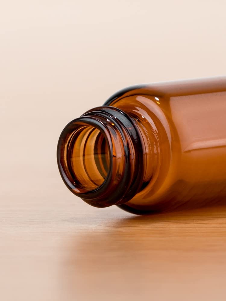 NICECONE 4 Bottiglie Roll-On In Vetro Ambrato Da 5 Ml Con Sfera In Acciaio Inox – Vuote Per Oli Essenziali, Profumi, Aromaterapia E Balsami Labbra