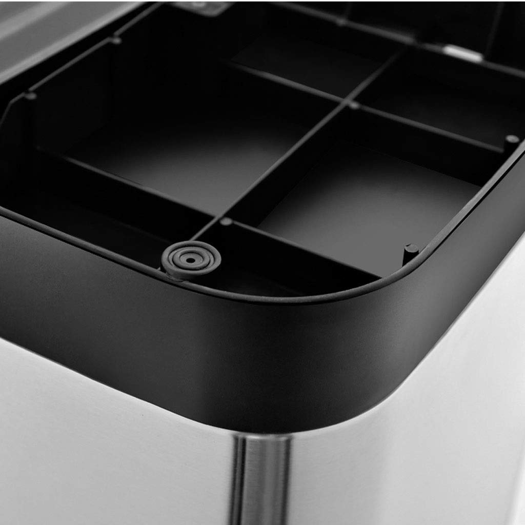 Przechowywanie odpadów Lobby Trash Can Stal nierdzewna 30L / 40L / 50L / 60L Hotel Zakupy Centrum handlowe Śmieci(30L)