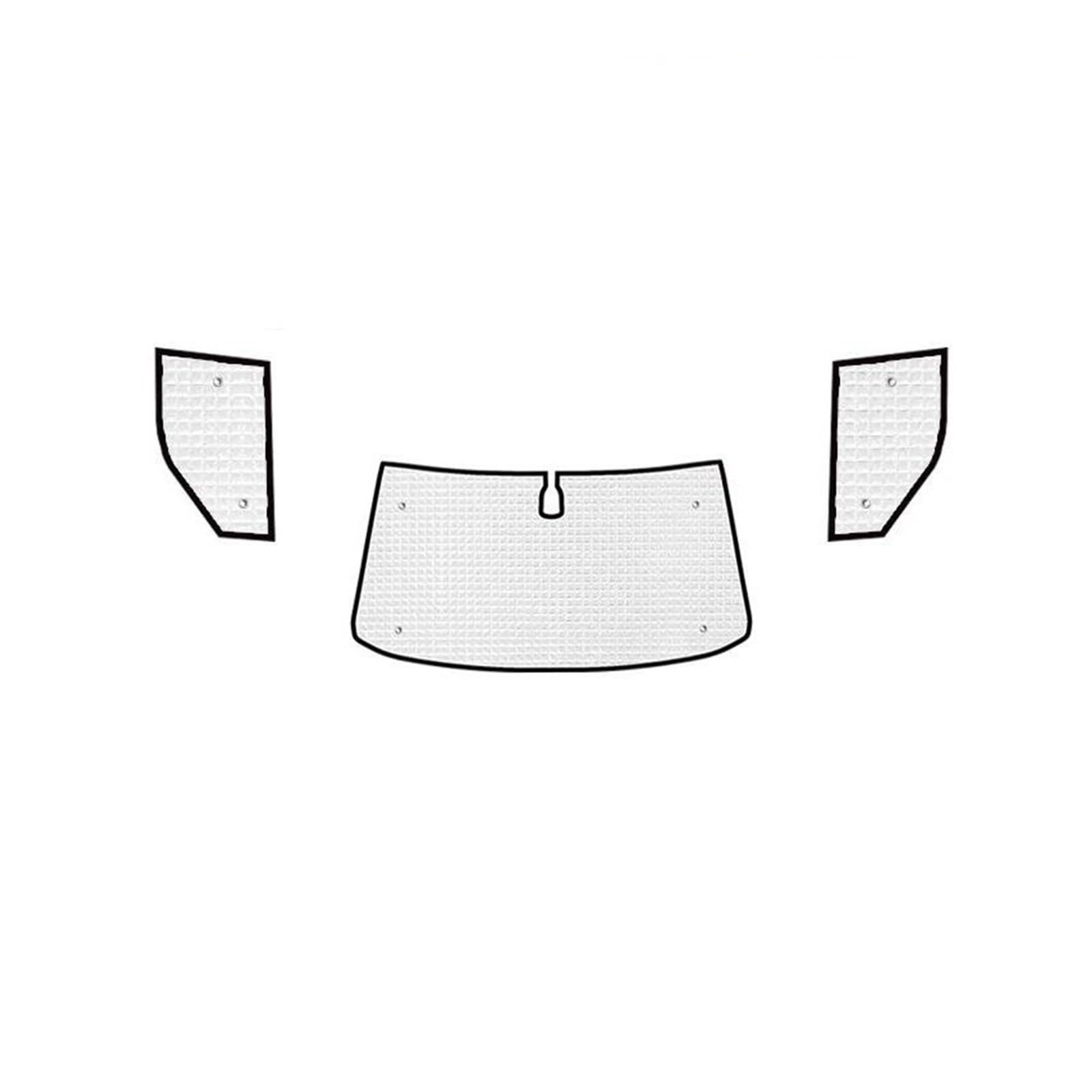 Para VW Para Transporter Para Caravelle Para Multivan Para Doubleback Para T6 2015-2022 Para SWB Cubiertas Completas Accesorios Parasol Coche Magnético(Front Windows)