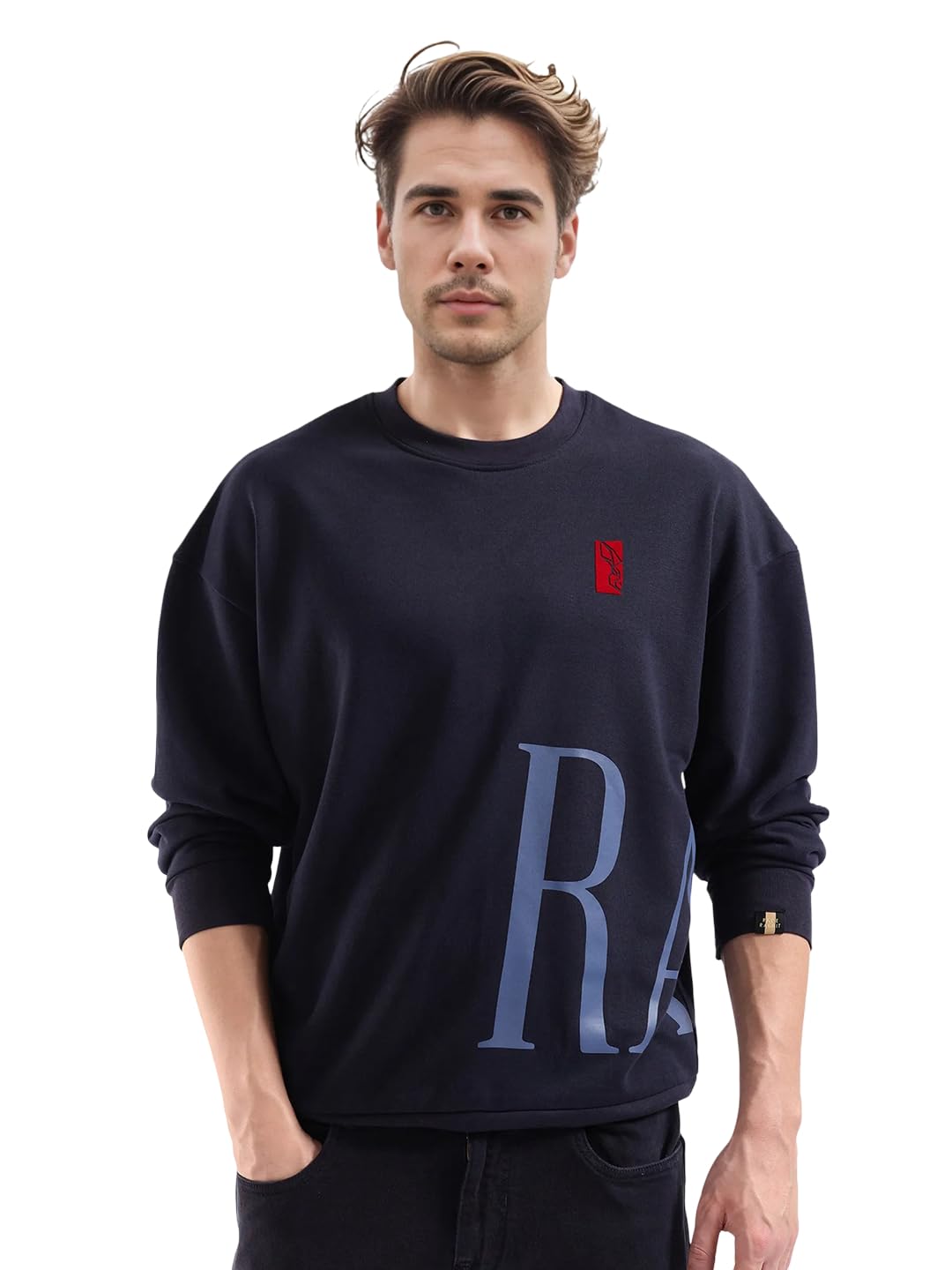 Rare Rabbit Oversized Graphic Print Sweatshirt-picture-15