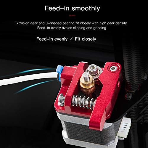 Gecheer Extrusora de Creality 3D ajustada para acessórios da impressora da extrusora de metal 3D da