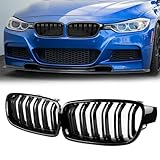 【Kompatibilität】Unser Paket beinhaltet zwei Teile BMW Front Nieren Kühlergrill. BMW Doppelsteg Kühlergrill passt perfekt zu BMW 2011-2019 3er F30 F31 320i, 320i xDrive, 328i, 328i xDrive, 328d, 328d xDrive, 330e, 330i, 330i xDrive, 335i, 335i xDrive, 340i und 340i xDrive.Hybrid 3. Bitte achten Sie darauf, das kompatible Modell vor der Installation zu kennen.