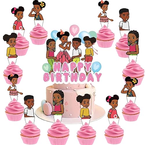25Pack Gracies Corner Cake Toppers Cupcake Toppers,Gracies Birthday Party Decoration Cake Decorations for Gracies party Supplies