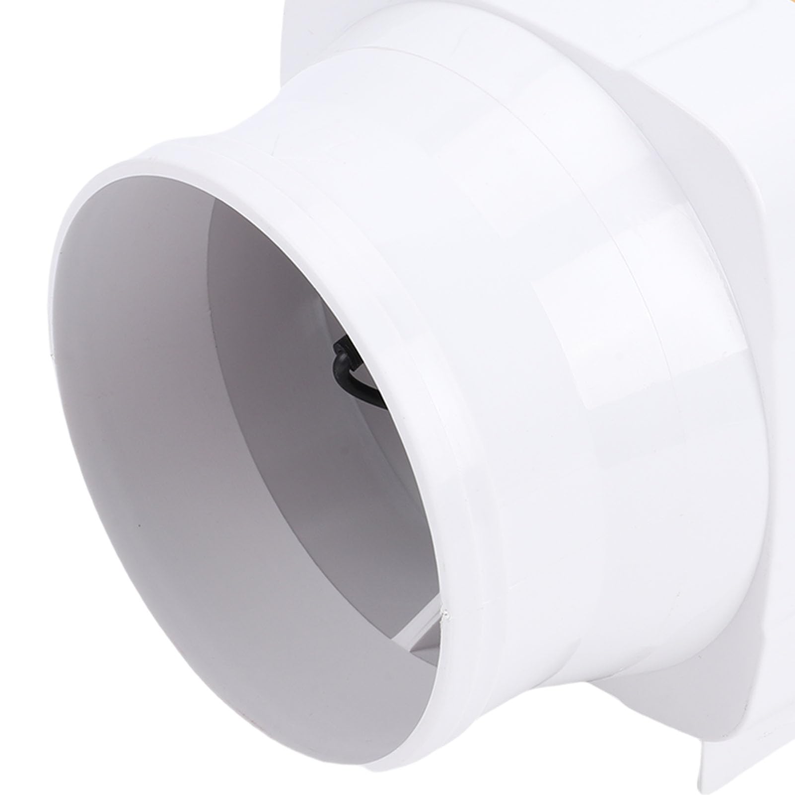 Acouto Ventilatore di Sentina Marino in da 4 Pollici, Soffiatore per Barche Silenzioso in Plastica ABS 12V 270 CFM con Girante a 4 Pale, per Ventilazione Marina per Barche a Vela per