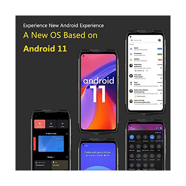 Ulefone Power Armor 13 8GB+256GB Rugged Smartphone, 13200mAh Battery Android 11 Waterproof Phone, 33W Fast Charge 15W Wireless Charging, 6.81" FHD+ 48MP Camera, Dual 4G Rugged Phone, OTG,NFC, GPS