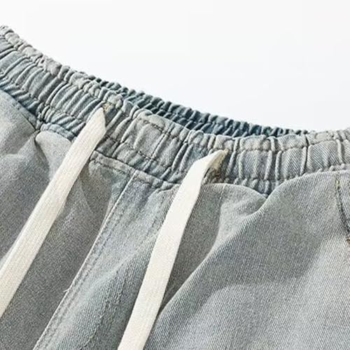 Men's Jeans Classic Straight Fit Stretch Denim Comfortable Casual Pants with Pockets Durable Everyday Wear4