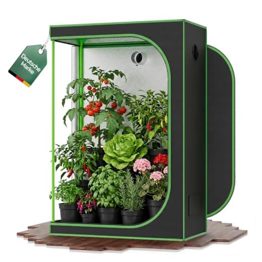 Strattore Growzelt Growbox Grow Tent Pflanzenzelt 60x60x180 cm - Zuchtzelt - Lichtdicht Wasserdicht Belüftungszugang Zuluftklappen - Indoor Grower - Gewächshaus Pflanzenzucht Darkroom in Schwarz Grün 15 Kingpower Grow Zelt für Pflanzen Zuchtzelt Gewächshaus Box Zuchtschrank Garten Anzucht Gemüse Kräuter Grow Schrank Indoor Blumen klein Tomaten Hydro Green, Größe:120 x 60 x 180 cm (07)
