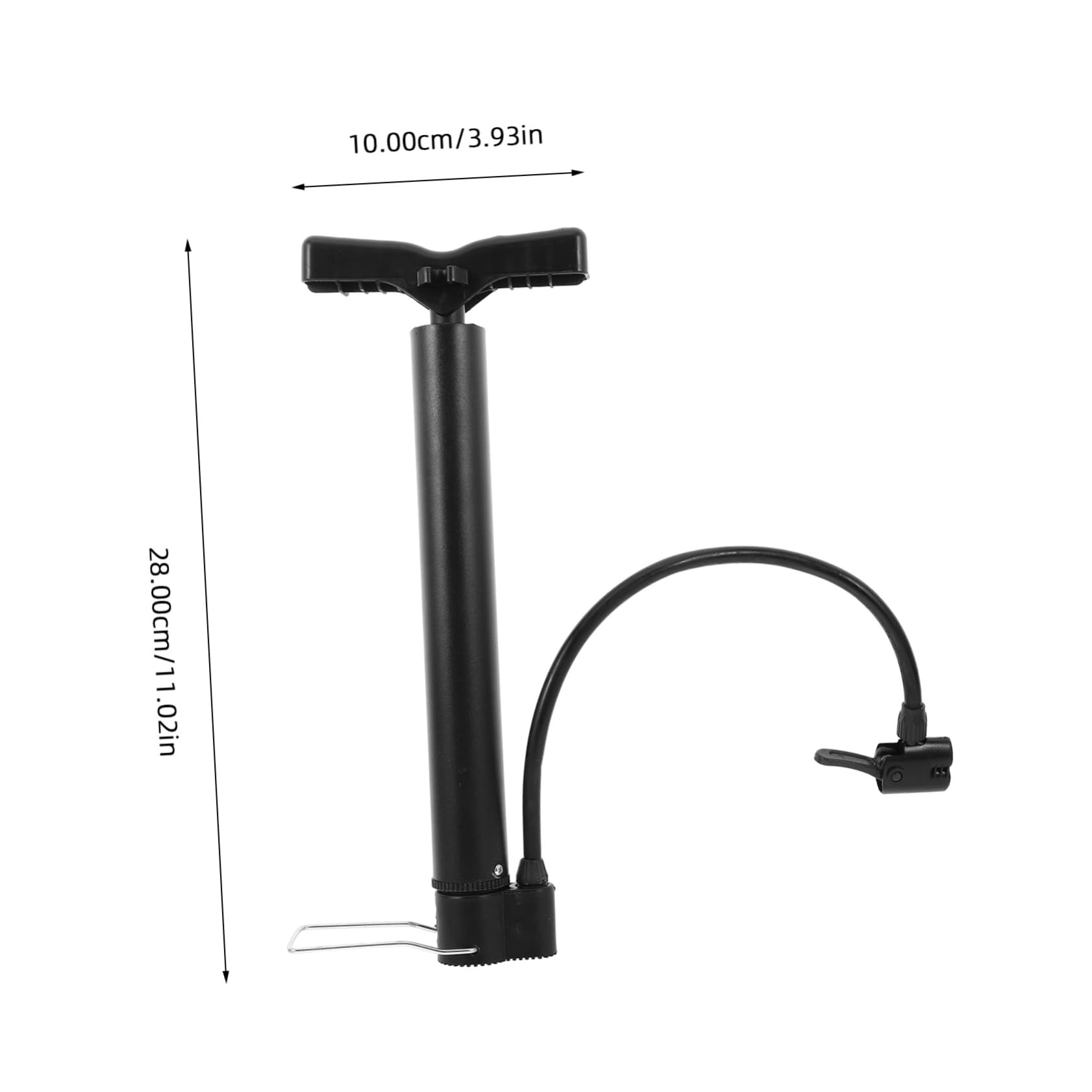 GAROZATION Portable High-Pressure Bike Pump for Air Inflator Basketball Mountain Bike Accessories Aluminum Alloy Construction