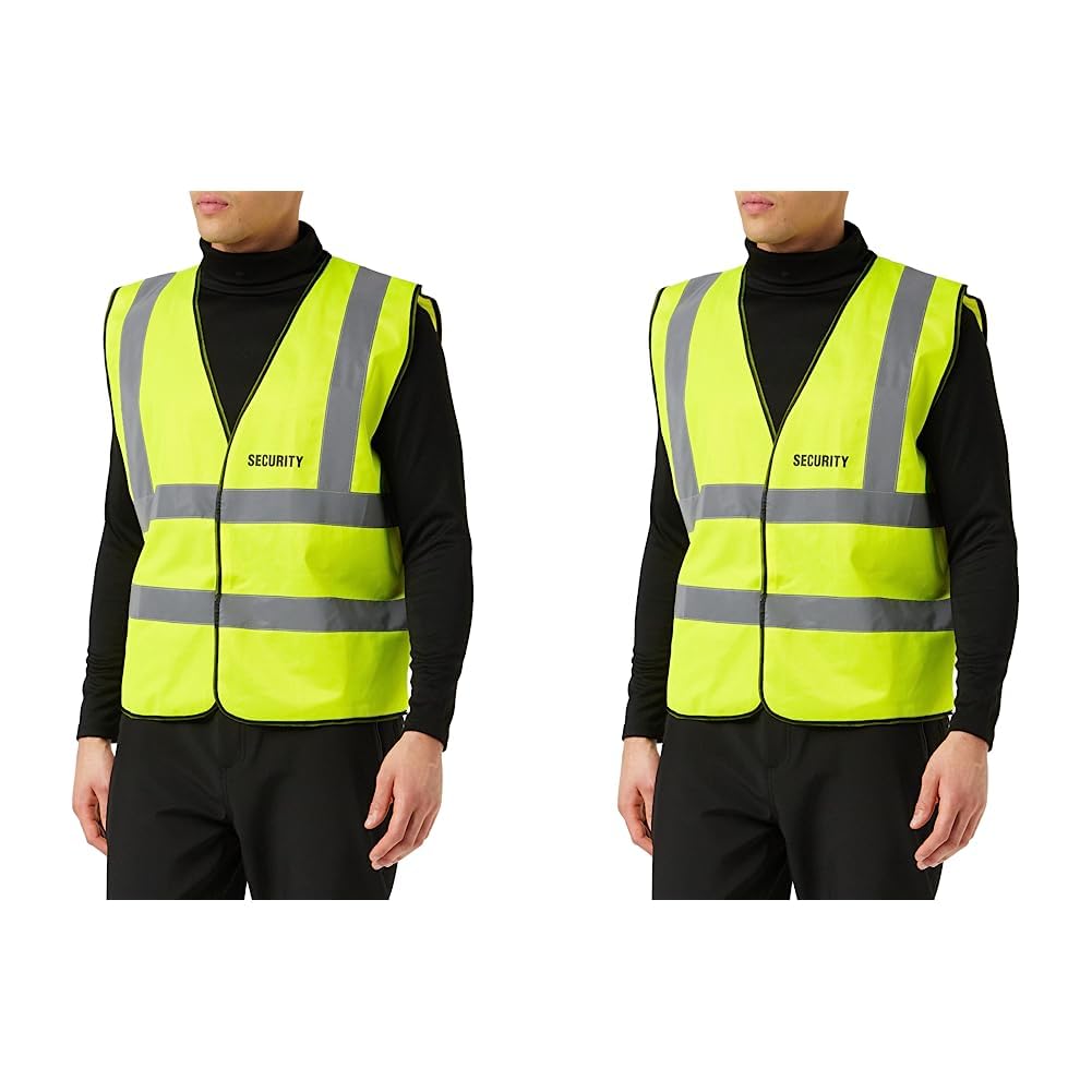 VSafety 2XL-Security Basic High-Visibility Safety Vest, XX-Large, Yellow