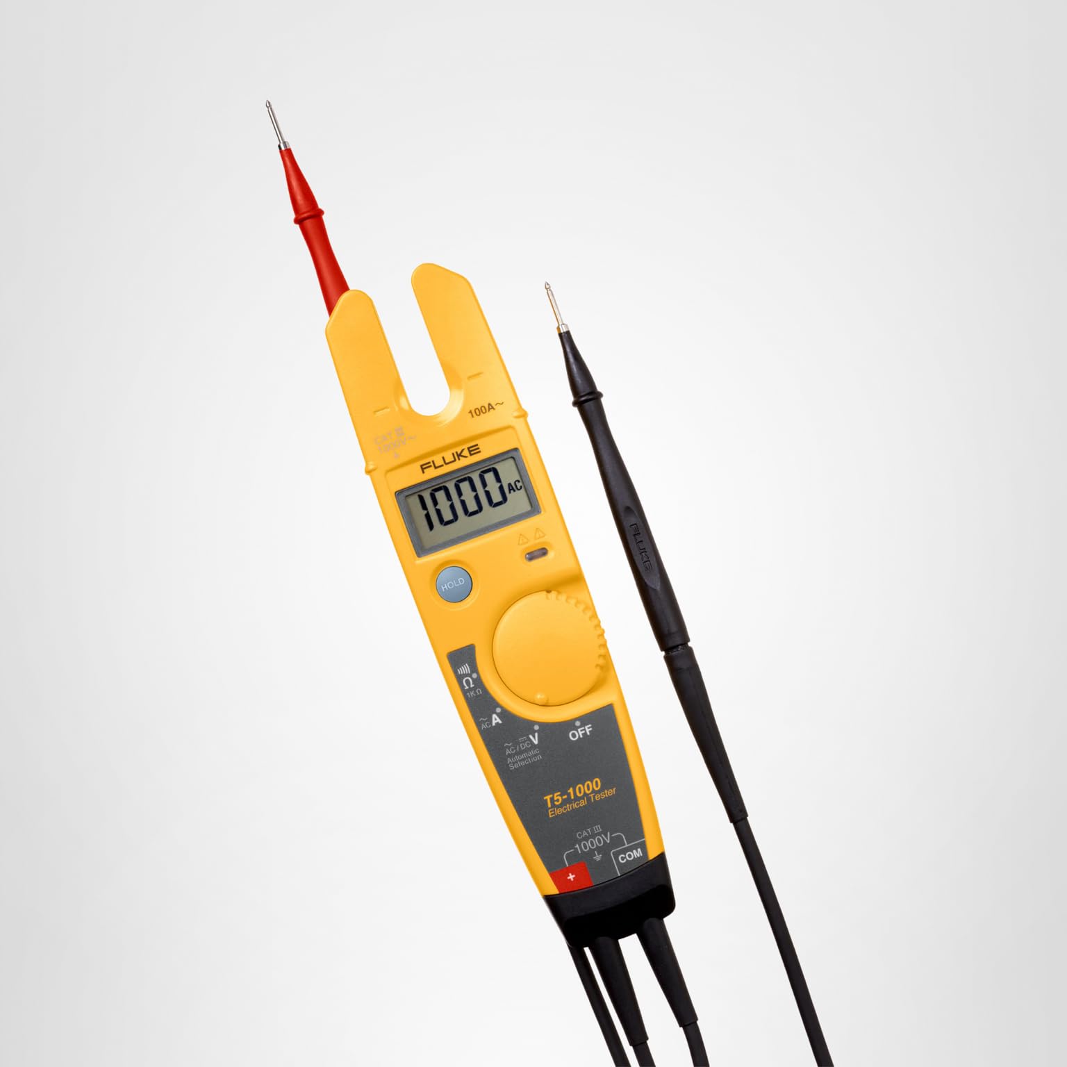 Fluke T5-1000 Voltage, Continuity and Current Tester, OpenJaw