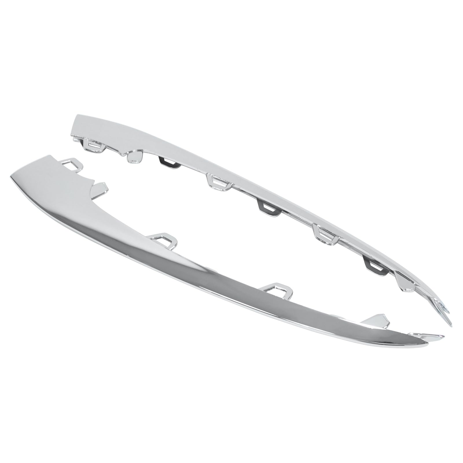 ApplianPar Front Bumper Lip Trim Molding Chrome for Mercedes-Benz S350 S450 S560 W222 2018-2020 Left and Right Side Pair