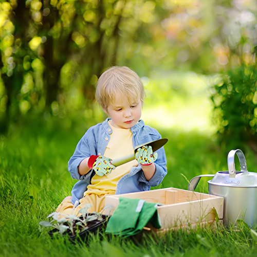 Osdue Kids Gardening Gloves, 3 Pairs Age 3-5 Kids Garden Gloves, Kids Non-Slip Children Yard Work Gloves For Boys Girls Gardening, Diy Light Work And Outdoor Activities - (3 Pairs Small) #TOP4