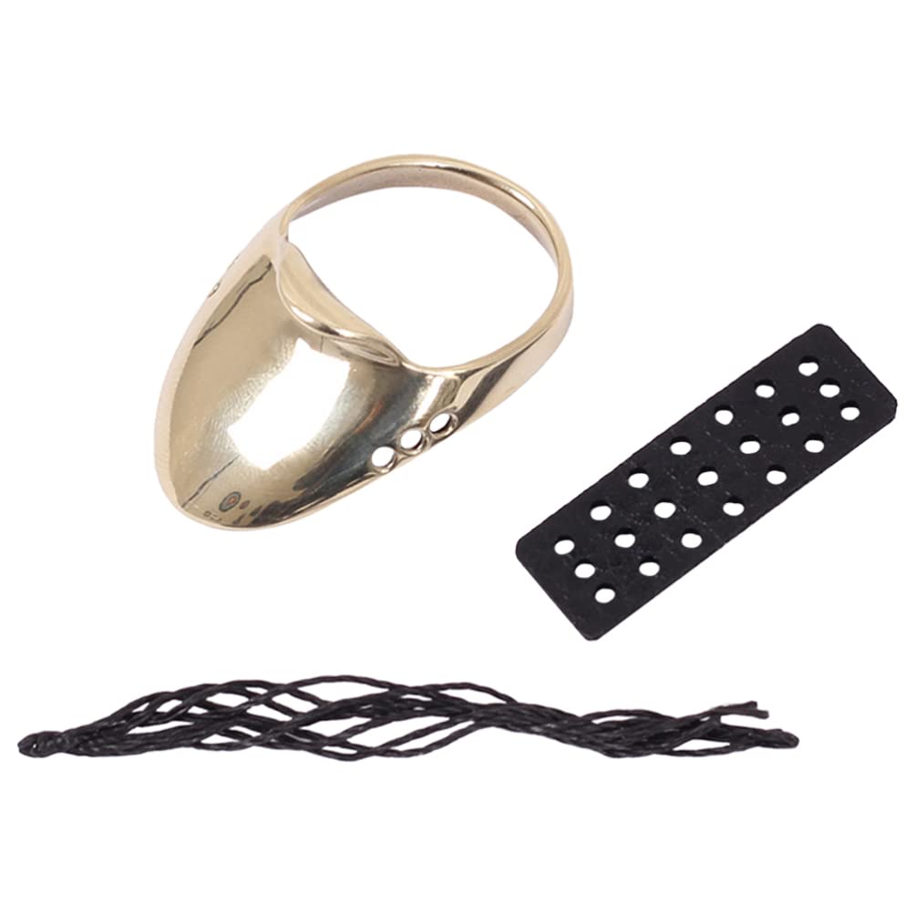 Gatuida Professional Archery Thumb Ring Brass Wrench for Bow Shooting Comfortable Protection Archery Supply