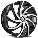 Azara AZA-503 Gloss Black Machined - 26x9.5-6x135 Bolt Pattern, 25mm Offset