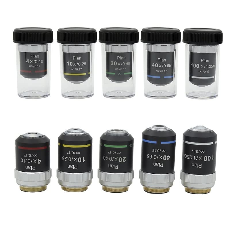 Objectif achromatique planifié de précision pour microscope