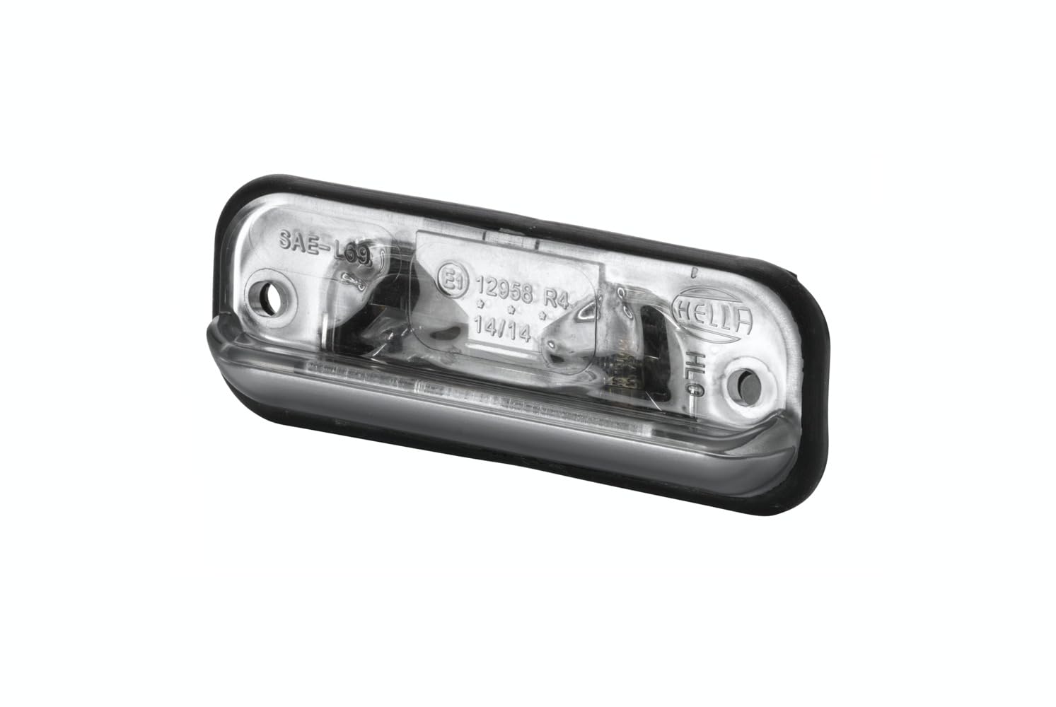 HELLA 2KA 001 378-207 Luce targa, Alogeno, 12V, Montaggio, interno/Raccordo a vite, colore diffusore luce cristallino, Sx/Dx/Esterno, Quantità 100