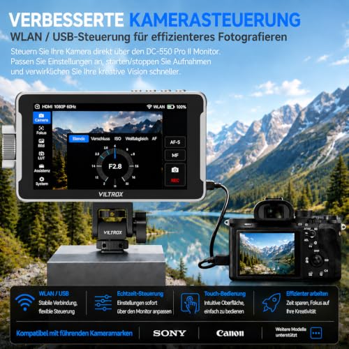VILTROX DC-550 Pro ii 5.5" 1400 Nits 4K60 HDMI 2.0 Camera Monitor - image 5