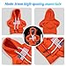 BELOMI Ameican Flag Car Gear Shift Hoodie, Sweater Vehicle Gearshift Protector, Patriotic Automotive Interior Shifter Stick Cover Decoration Accessories, Universal for SUV, Sedan, Truck (Orange, 2PCS)