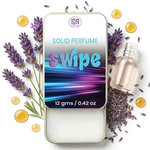 Image of Dr.Mashur Solid Perfume Swipe | Ponds | Alcohol Free Wax Perfume Balm, Long Lasting Pocket Fragrance Tin 12g, Non Greasy Smooth Glide, Travel Friendly Unisex | Men & Women | Travel Carry
