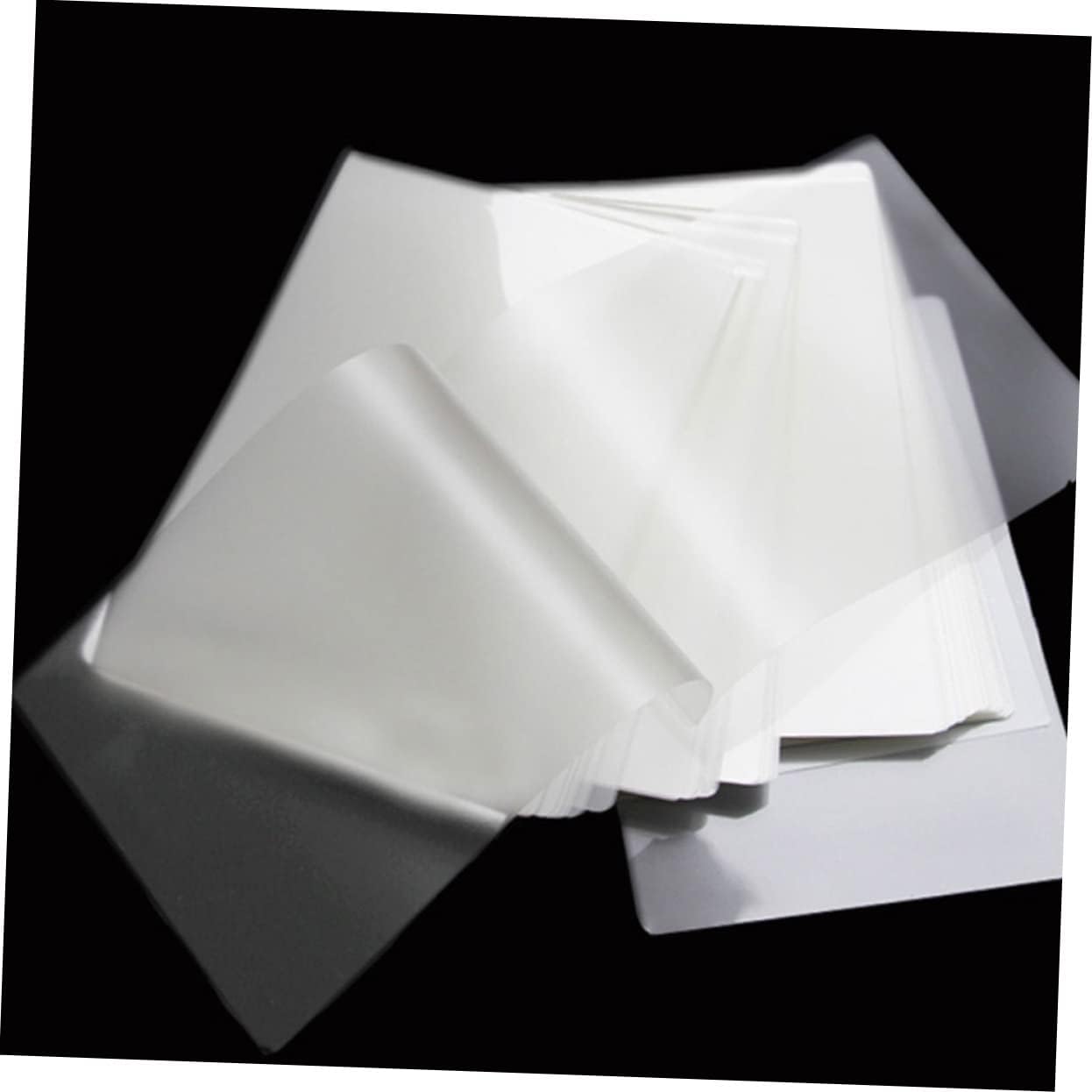 SHOWERORO 100pcs Thermal Laminating Sheets Photo Sealing Film Waterproof Fade-Resistant Anti-Reflective Universal for Home Office A4 Size