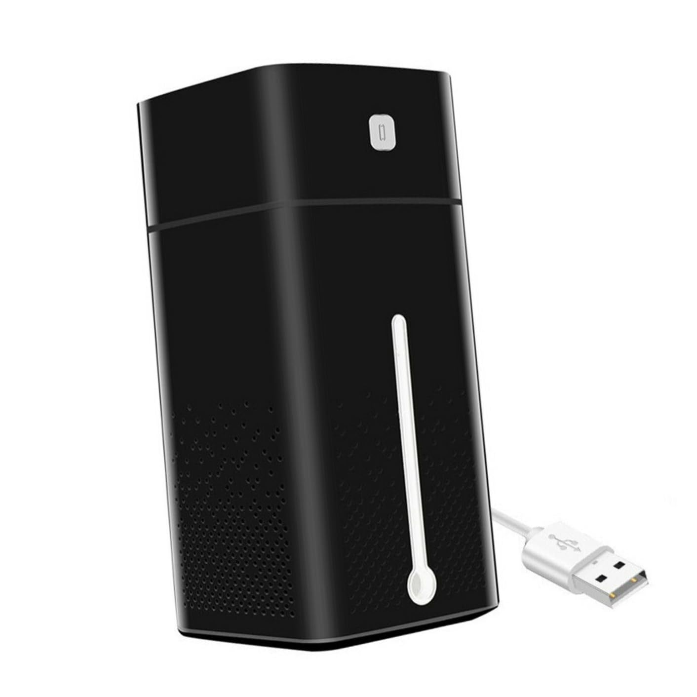 Alipis Umidificatore USB 1l Nero per Ufficio e Casa Silenzioso Funzione Multifunzione