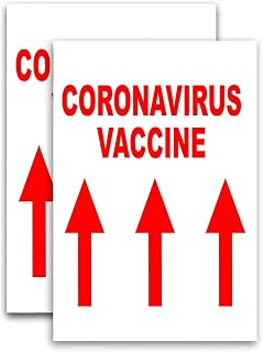 Vaccine (24" X 36") Vinyl Decal Only (Pack of 2) |Sign|Sticker|Poster