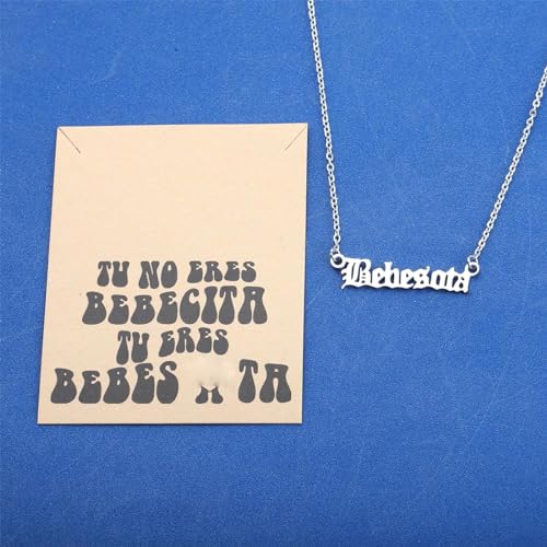 KEYCHIN Bebesota Music Necklace With Card Bunny Music Album Necklace Singer Album Jewelry2