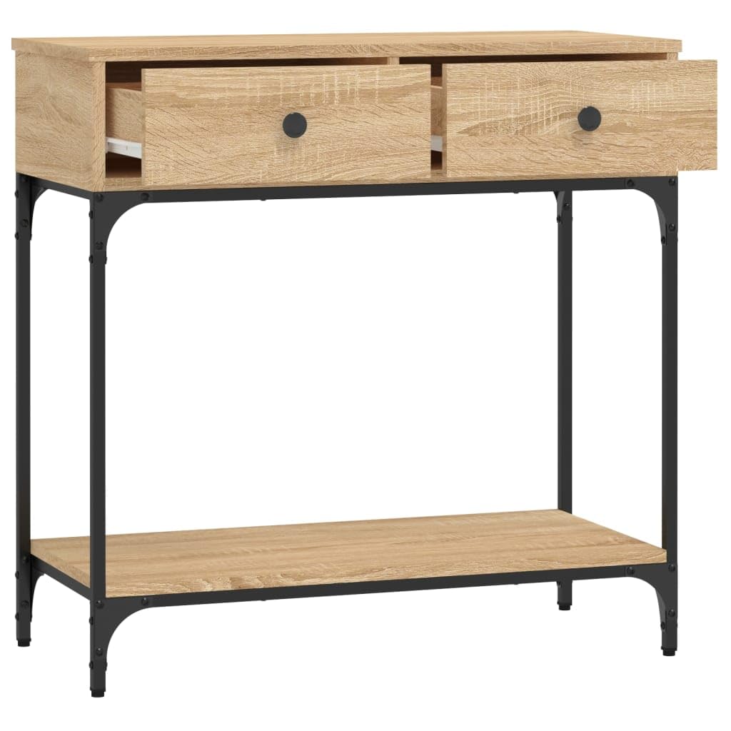 vidaXL Tavolino Consolle Rovere Sonoma 75x34,5x75cm Legno Multistrato, tavolino da Divano, tavolino da corridoio, tavolino consolle da Soggiorno