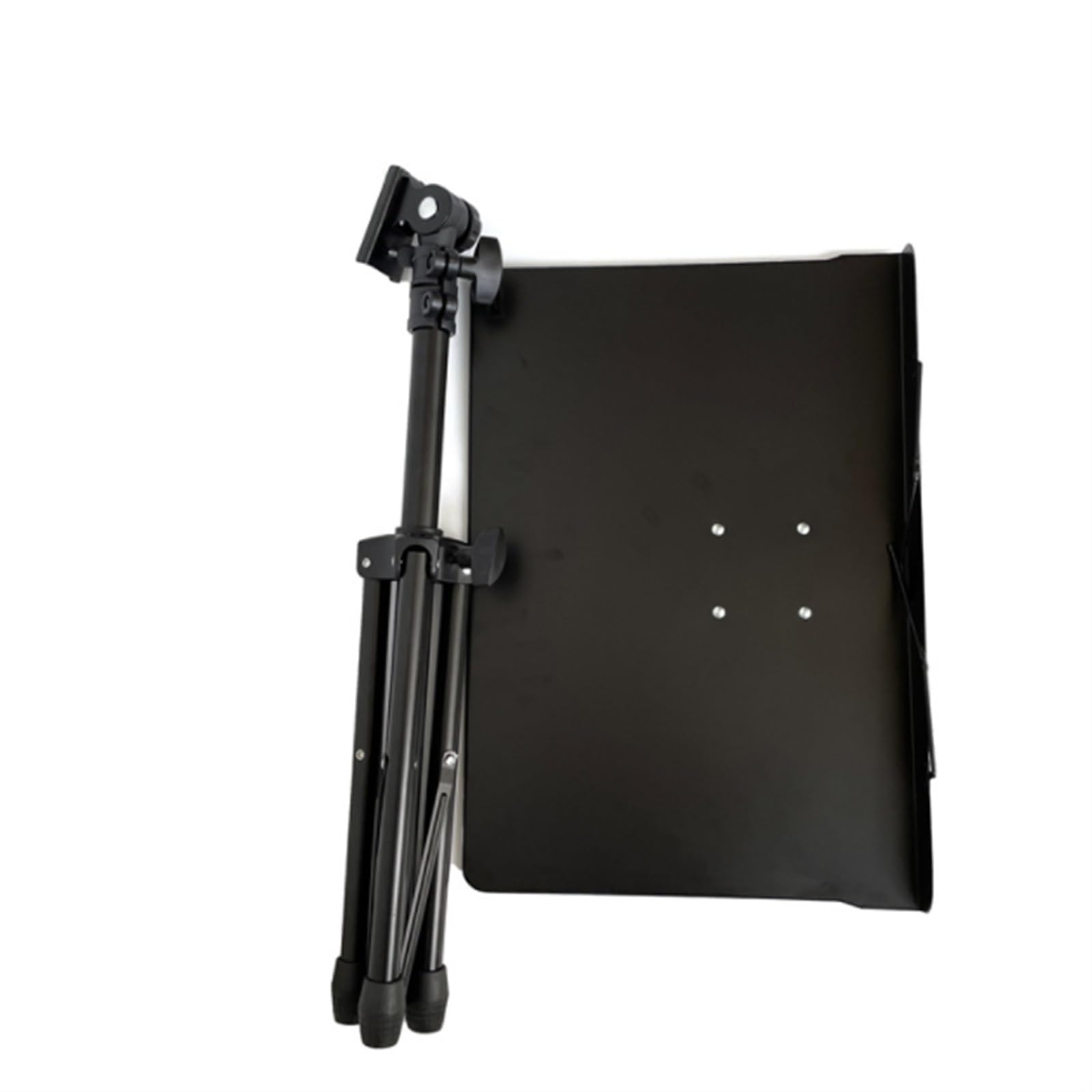 Zusammenklappbarer tragbarer Notenständer, Notenständer, klappbar, höhenverstellbar, 2-in-1, Metall, Schwarz, 140 x 49 cm, for Noten