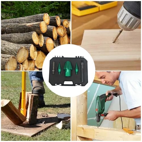 Mèche fendeuse à bois outil détachable pour élimination souches - 5