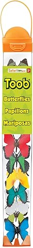 Miniatura 3 de Safari Ltd. Butterflies TOOB - Figuras de planeador rojo, cola de golondrina, azufre naranja y blanco, Evenus Regalis, Papilio Garleppi y más -