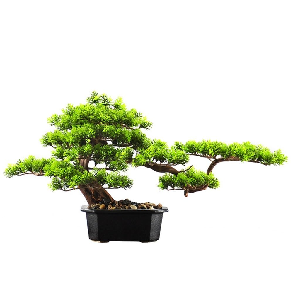 TEESONG Bonsai Tree Pot for Fake Tree Welcome Pine Bonsai Ornaments Creative Wooden Azalea Root Home Entrance Hotel Club Soft Decorations Greenery Decor