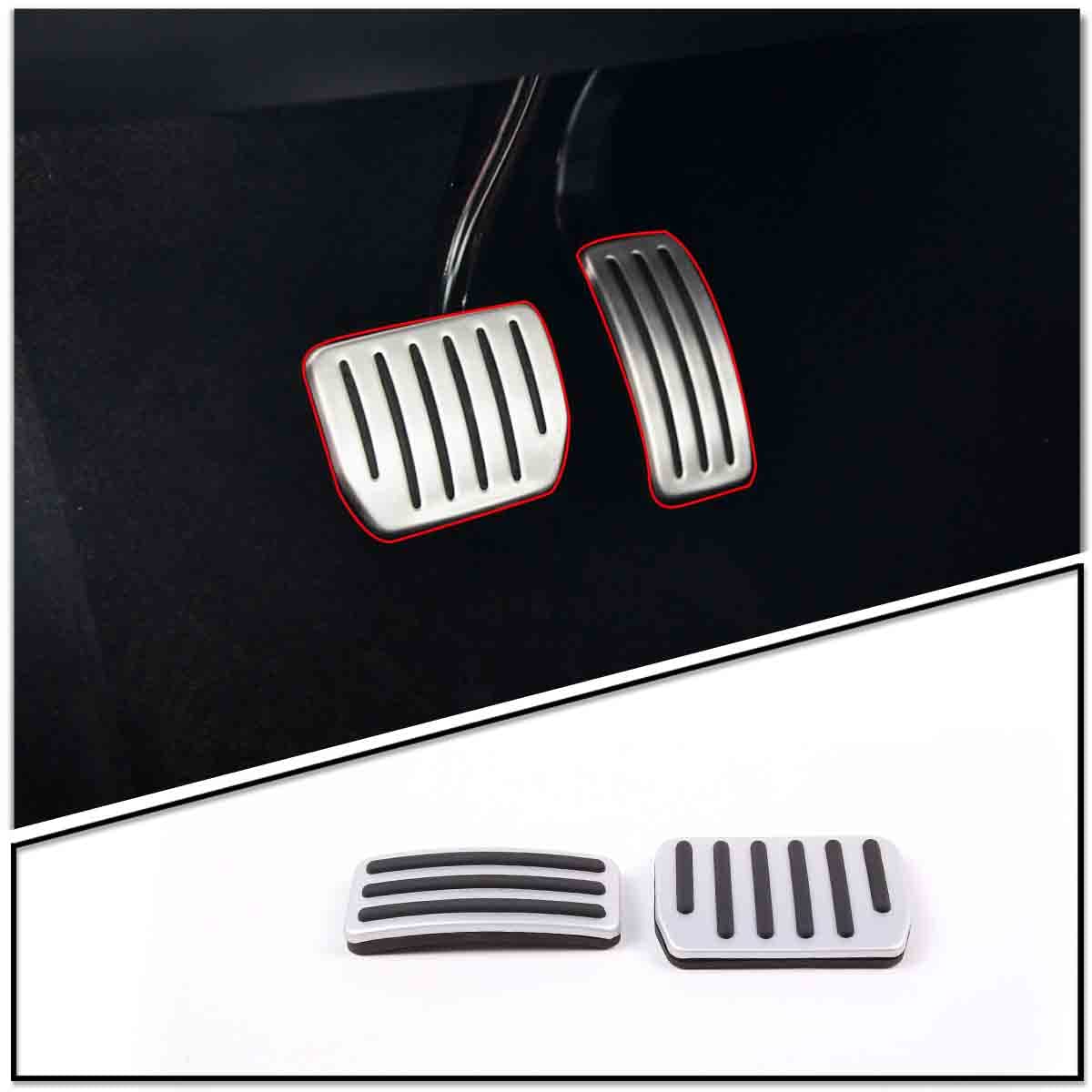 Non-Slip Performance Foot Pedals Pads Auto Aluminum Pedal Pad Set of Brake & Accelerator for Tesla Model 3/Y 2022