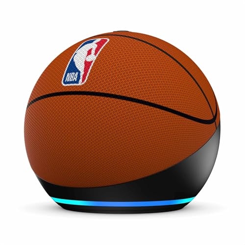 Echo Dot (Geração mais recente) | Edição Limitada Oficialmente Licenciado pela NBA Echo Dot (Geração mais recente) | Edição Limitada Oficialmente Licenciado pela NBA
